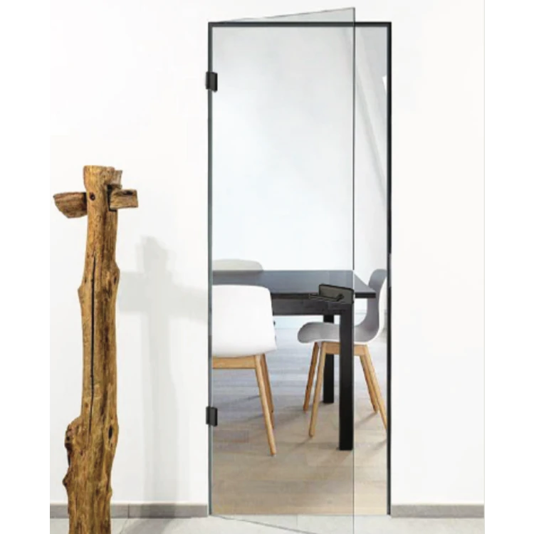 Скрытые двери Filo Muro Glass Pro Каленное прозрачное стекло