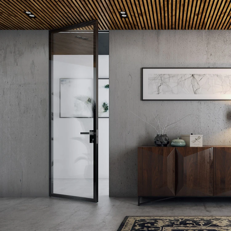 Скрытые двери Clear 40 Aludoors Алюминиевый профиль · Стекло