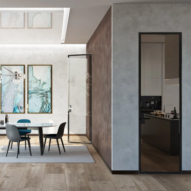 Скрытые двери Clear 40 Aludoors Алюминиевый профиль · Стекло