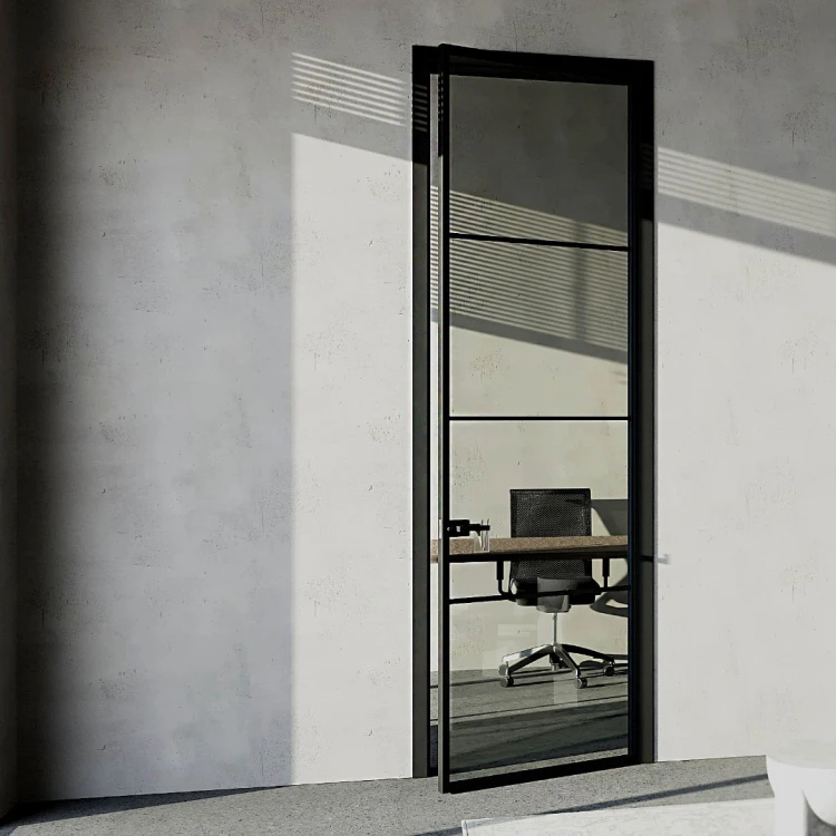 Скрытые двери Flat 40 Aludoors Алюминиевый профиль · Стекло