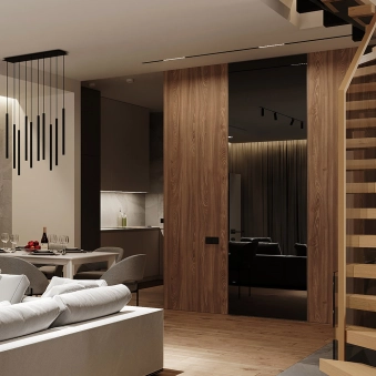 Скрытые двери SecretDoors 40 Стекло крашеное