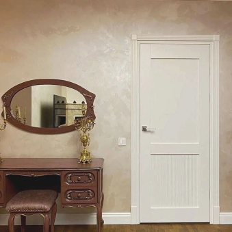 Межкомнатные двери из массива ясеня Elegia White