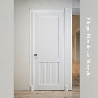 Межкомнатные двери из массива ясеня Elegia White