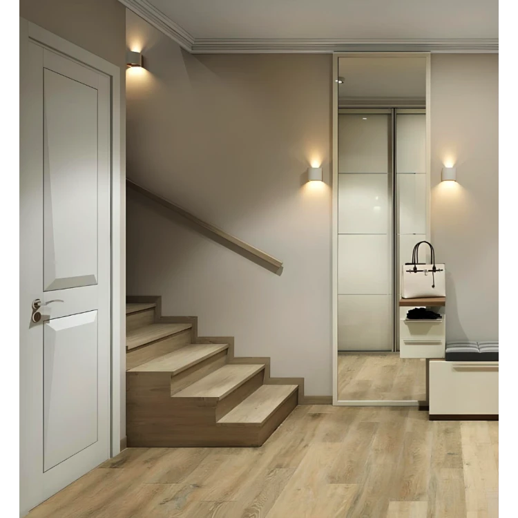 Міжкімнатні двері з масиву вільхи Novara White Neoclassic