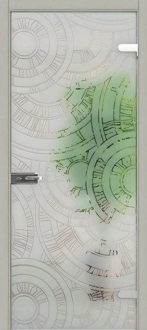 Скляні двері All-glass 01 White