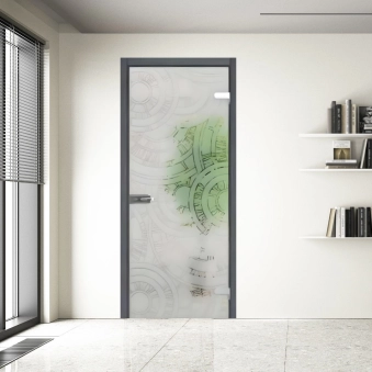 Стеклянные двери All-glass 01 Grey