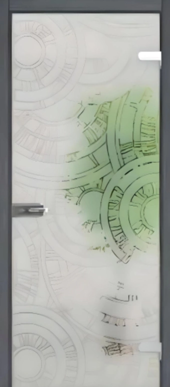 Скляні двері All-glass 01 Grey