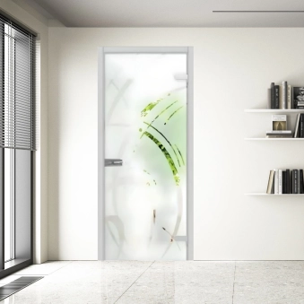 Стеклянные двери All-glass 15 White