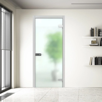 Стеклянные двери All-glass 23 White