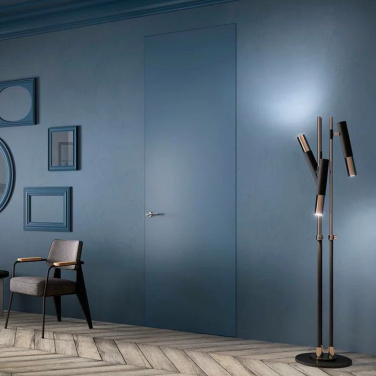 Скрытые двери Leoni Door 40 Ral/Ral Короб AL Серебро