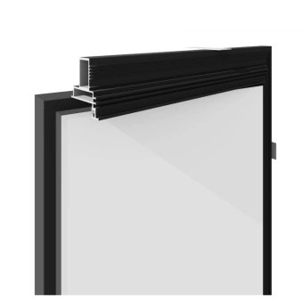 Скрытые двери Leoni Door 40 Ral/Ral Короб · Торец AL Черный