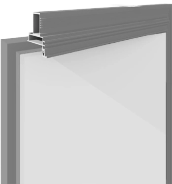 Скрытые двери Leoni Door 40 Шпон Дуб Короб · Торець AL