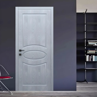 Двери Classic Wood СW01 Dooris Крашеный шпон ясеня · Серый