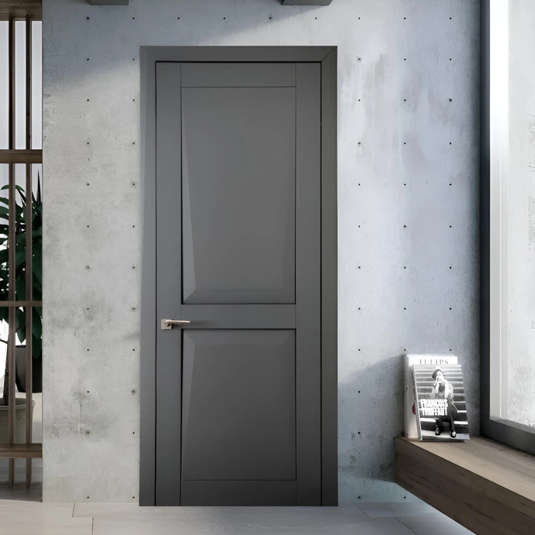 Міжкімнатні двері з масиву вільхи Novara Gray Neoclassic