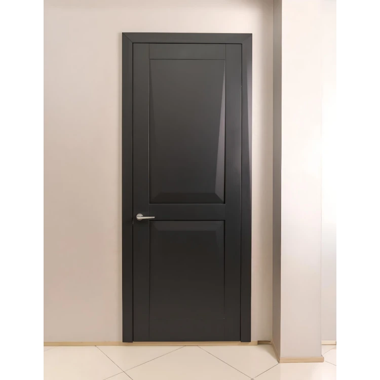 Міжкімнатні двері з масиву вільхи Novara Black Neoclassic