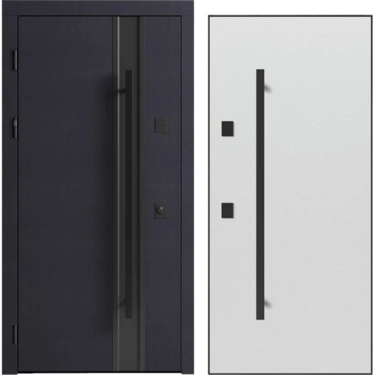 Двери в дом Ultra Lux F 203 · Терморазрыв · 3-х контурные