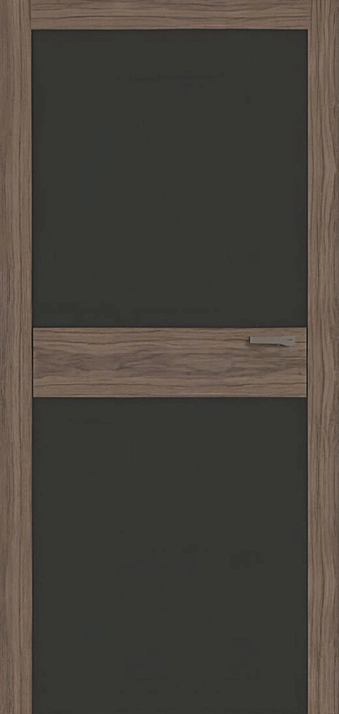 Фарбовані двері Woodline W1 Шпонована лиштва Горіх