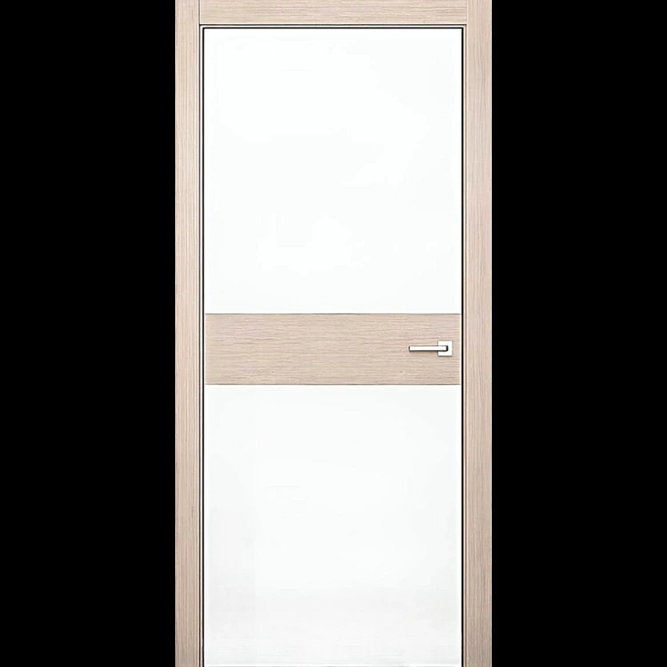 Окрашенные двери Woodline W1 Наличники шпон Дуб