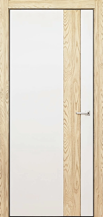 Фарбовані двері Woodline W2 Шпонована лиштва Ясен