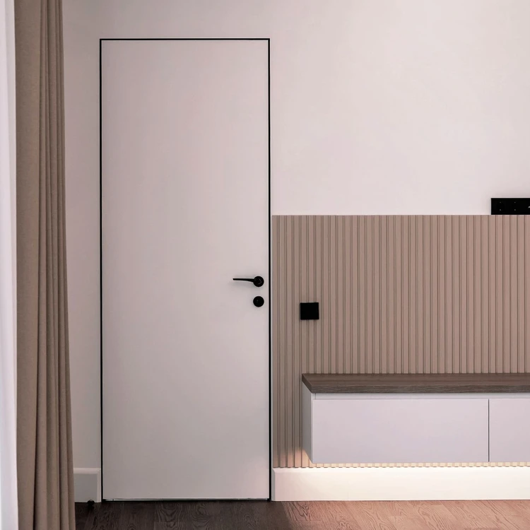 Приховані двері Doorway 40 Ґрунтовані · Торець AL Чорний