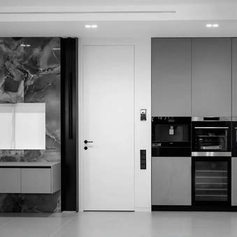 Приховані двері Doorway 52 Inside Ґрунтовані · Торець AL Чорний
