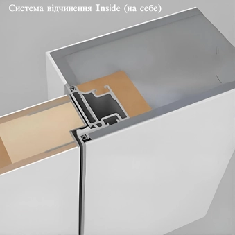 Скрытые двери Doorway 52 Inside Грунтованные · Торец AL Серебро
