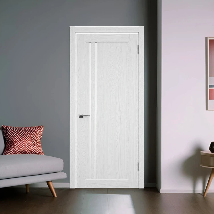 Двері Лайн Арктік · Фарбований шпон · Скло Сатин