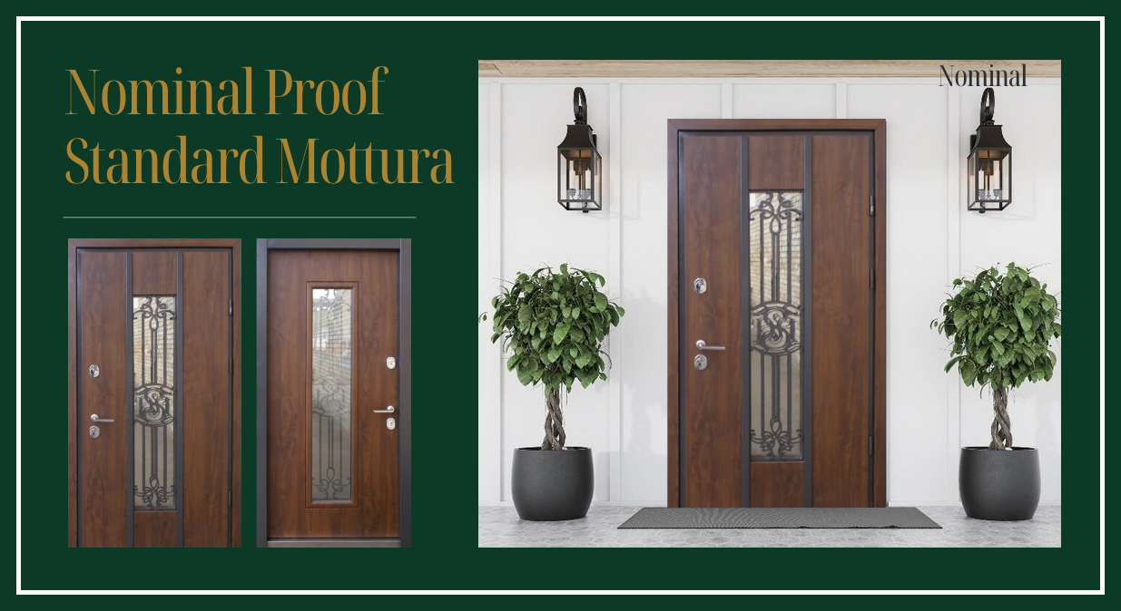 Металеві вхідні двері в будинок Nominal Proof Standart Mottura