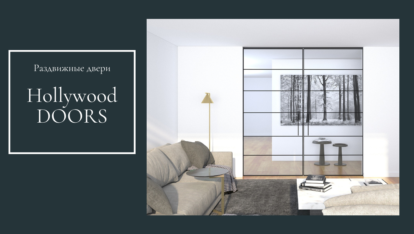 Раздвижные стеклянные двери Hollywood Doors