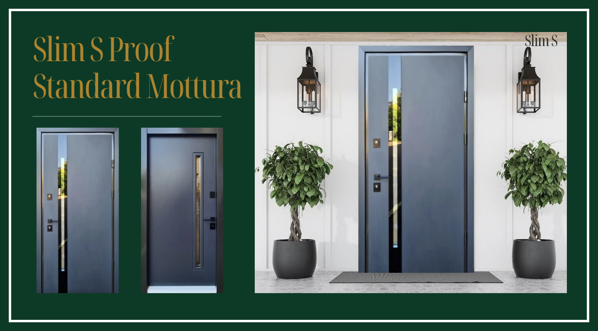 Металлические входные двери в дом Slim S Proof Standart Mottura